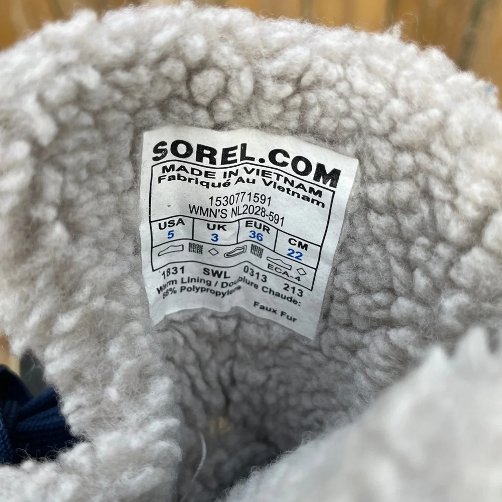SOREL Tivoli Tweed Houndstooth Tall Waterproof Winter Snow Boots Sz 5